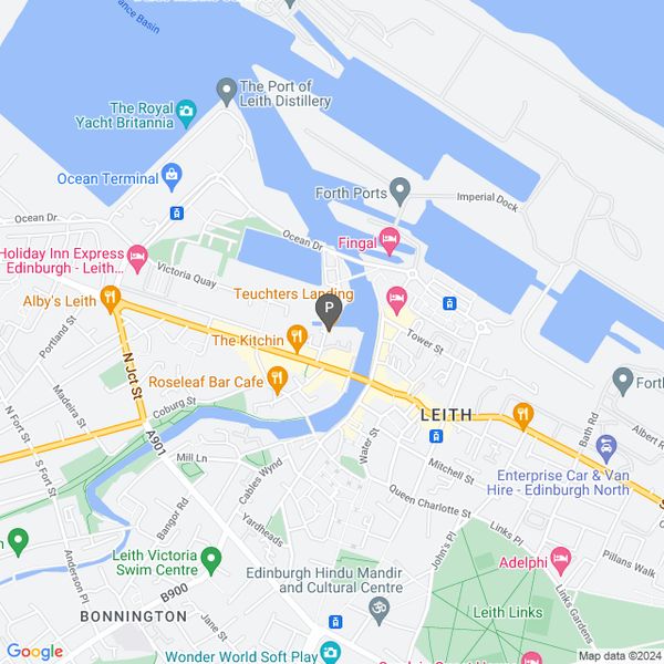 map representation for Teuchters Landing Leith